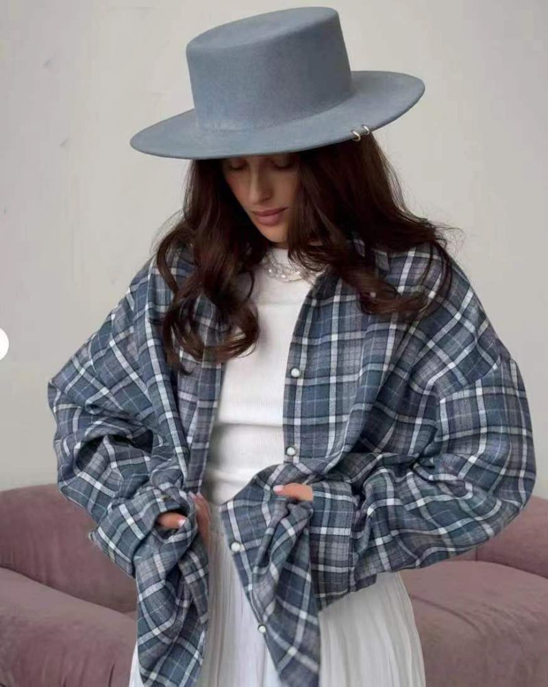 Alva™ - Rutete oversized skjorter