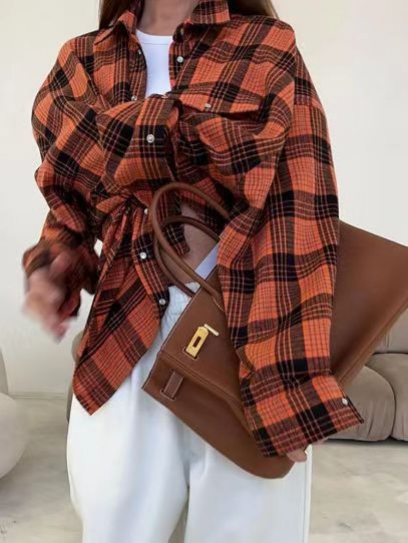 Alva™ - Rutete oversized skjorter