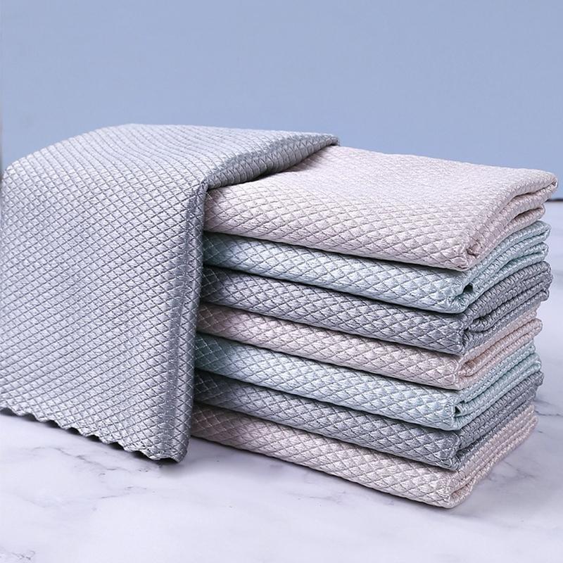Fiskeskjell Mikrofiber Poleringsklut – Effektiv Rengjøring for Glass, Speil og Rustfritt Stål