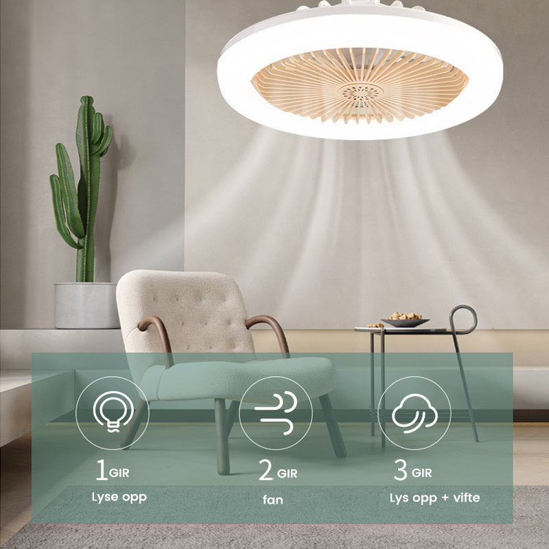 2-i-1 Aromaterapi LED-viftelampe