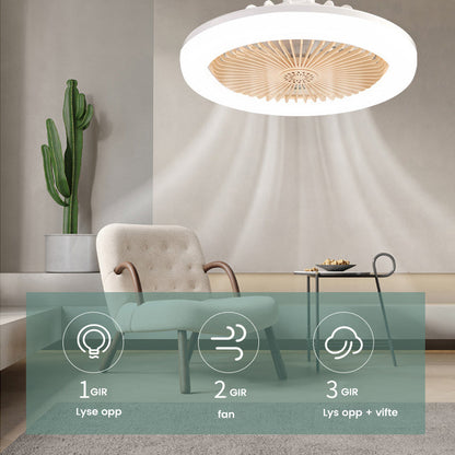 2-i-1 Aromaterapi LED-viftelampe