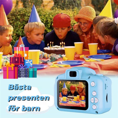 HD Digitalkamera for Barn | Lekekamera med Selvutløser, Video & Spill | USB-Ladbar, 32GB Støtte