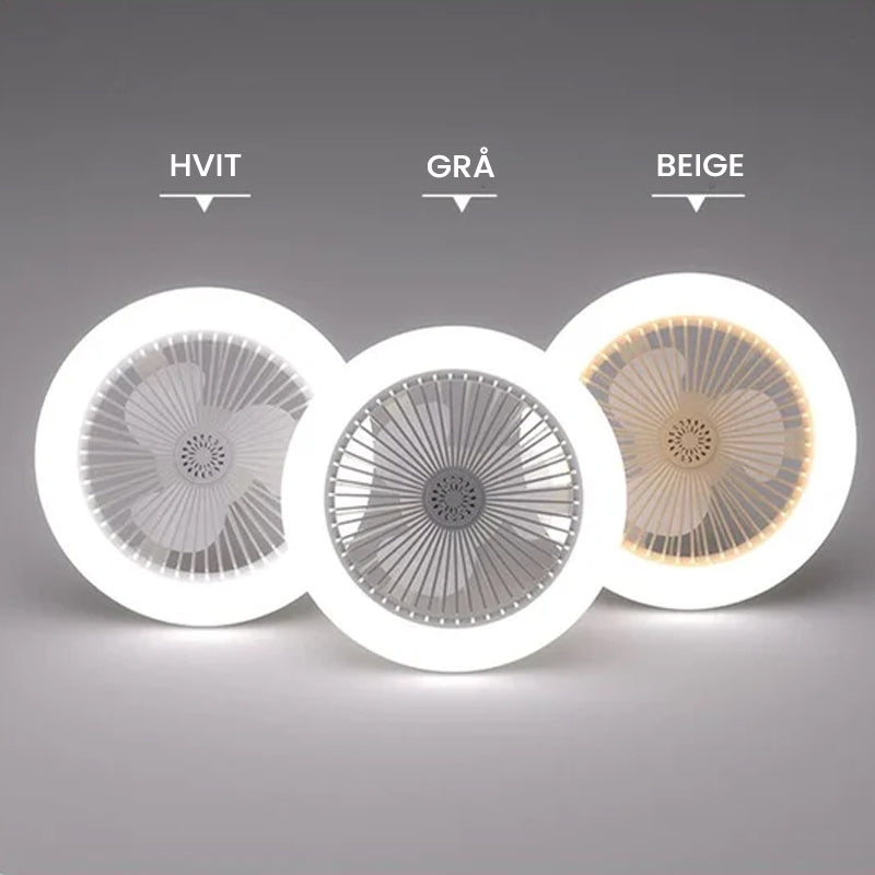 2-i-1 Aromaterapi LED-viftelampe