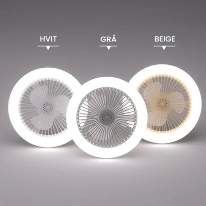 2-i-1 Aromaterapi LED-viftelampe