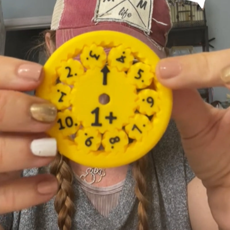 Fidget-Spinnere med Mattefakta – Lær og Leke Samtidig, Perfekt for Barn, Pedagogisk Stressleke med Tall og Regnestykker