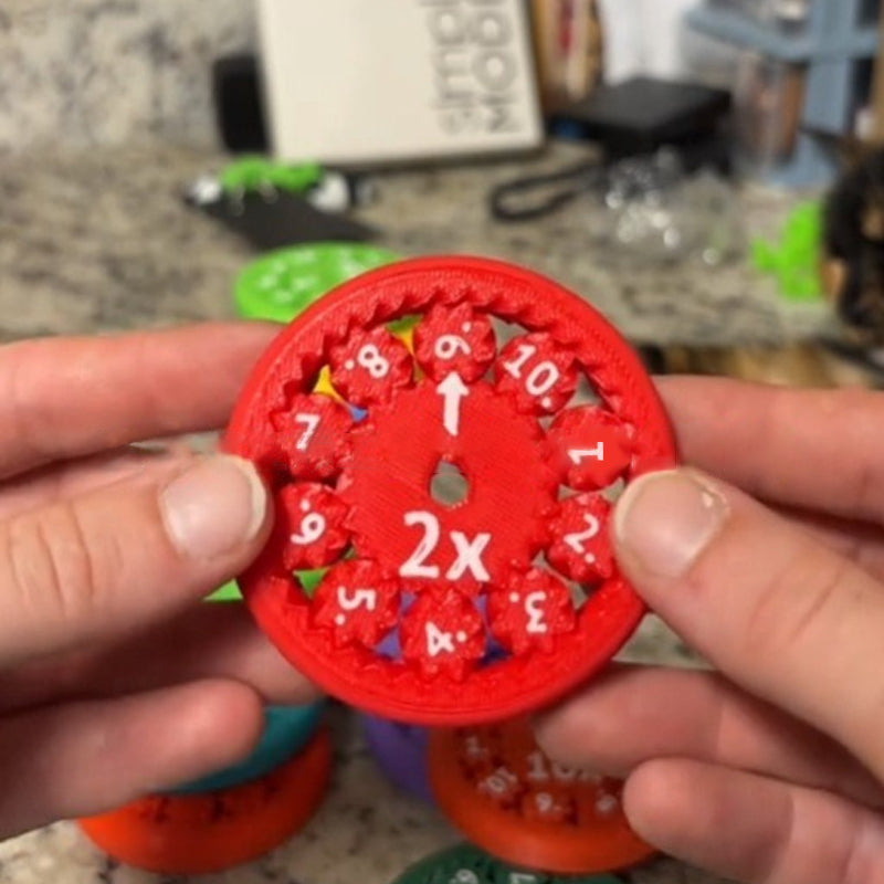 Fidget-Spinnere med Mattefakta – Lær og Leke Samtidig, Perfekt for Barn, Pedagogisk Stressleke med Tall og Regnestykker