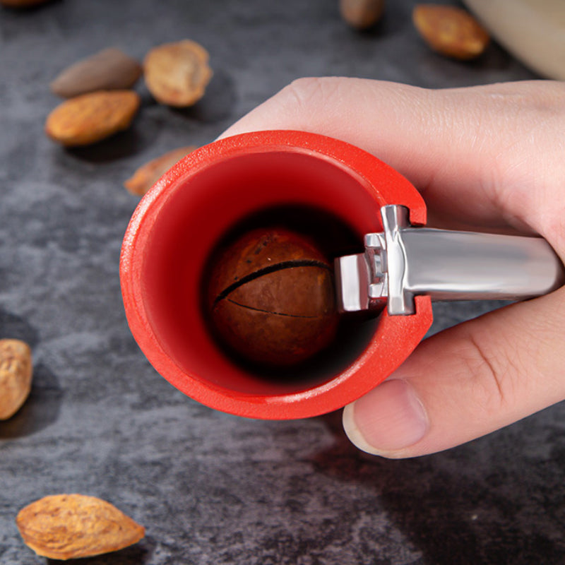 Premium Nøtteknekker i Aluminium - Ergonomisk Design for Enkel Åpning av Nøtter