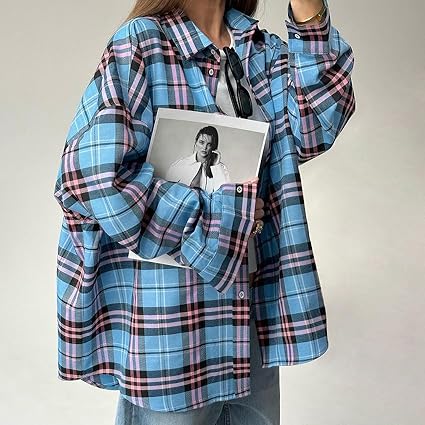 Alva™ - Rutete oversized skjorter