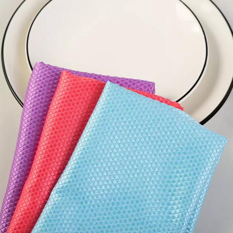 Fiskeskjell Mikrofiber Poleringsklut – Effektiv Rengjøring for Glass, Speil og Rustfritt Stål