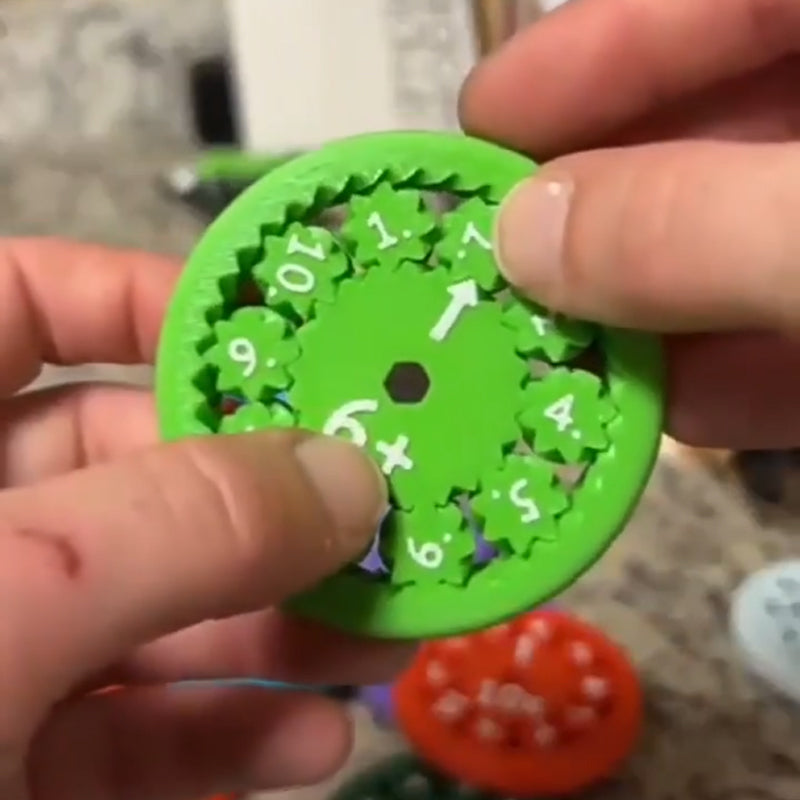 Fidget-Spinnere med Mattefakta – Lær og Leke Samtidig, Perfekt for Barn, Pedagogisk Stressleke med Tall og Regnestykker