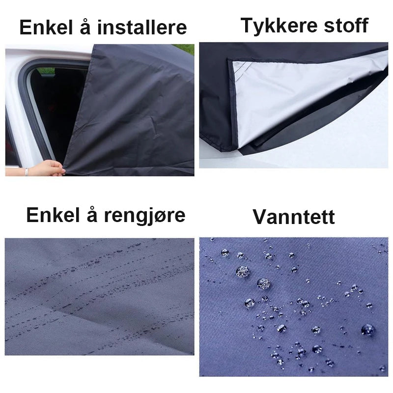 Magnetisk Frontrutedeksel for Bil – Isolert Beskyttelse mot Snø, Frost & Sol