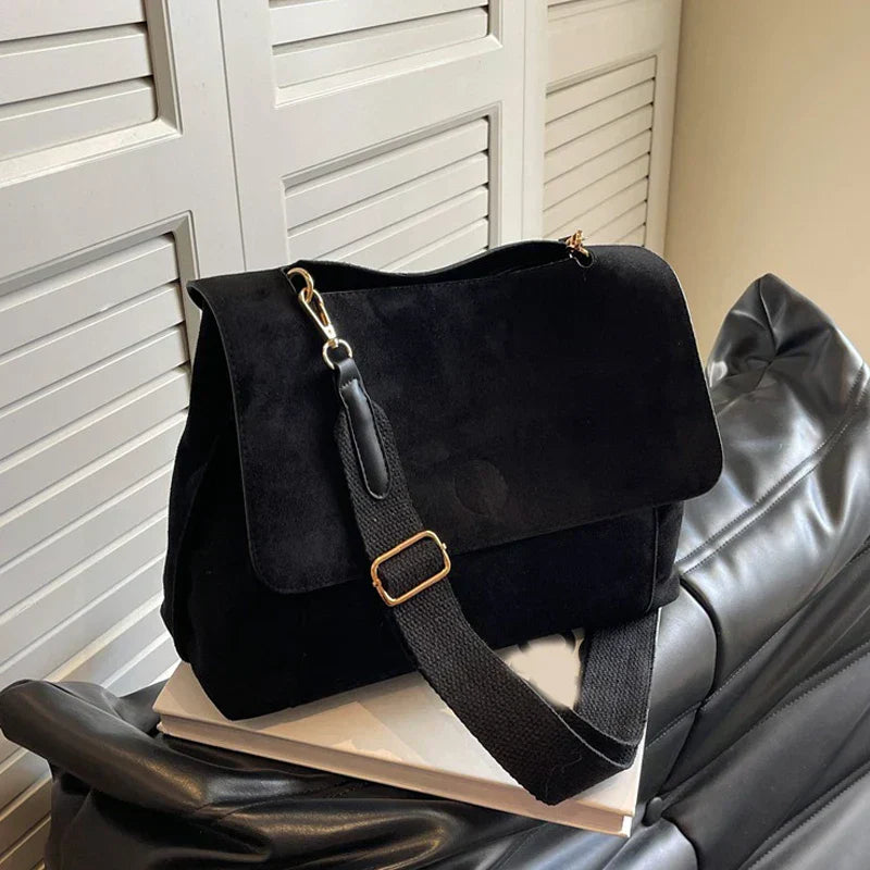 Erna™ - Vintage Wildleder Crossbody-veske