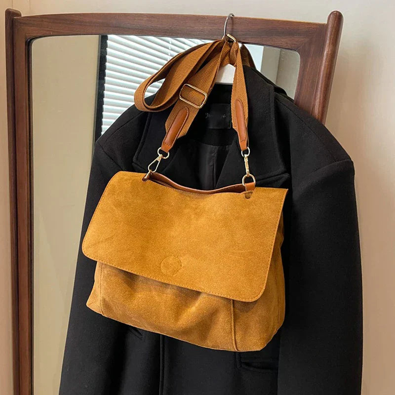 Erna™ - Vintage Wildleder Crossbody-veske