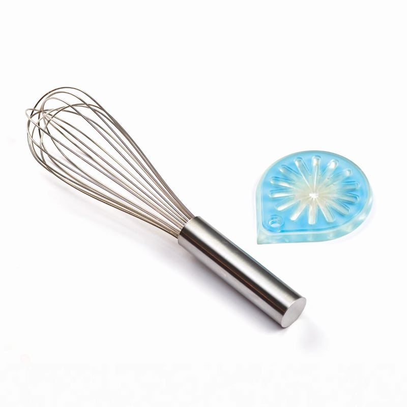 Rustfritt stål eggvisper og skrapere