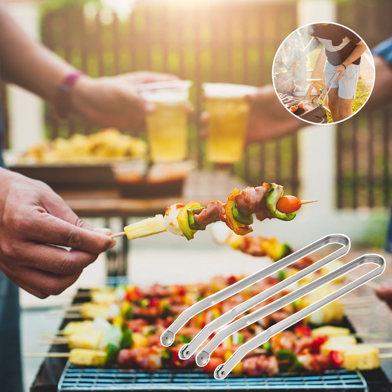 Vendetang til Grillpølser – Ergonomisk Grilltang i Rustfritt Stål for Perfekt Pølsegrilling | Praktisk Kjøkkenredskap for BBQ, Sommerfester og Utendørs Matlaging