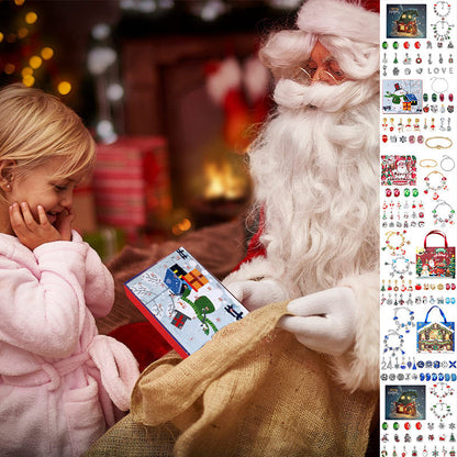 24 dagers nedtellingskalender - gjør-det-selv julekalenderarmbånd-sett
