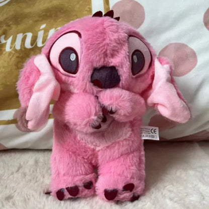 Kawaii Stitch Plush Doll med avslappende musikk og pustefunksjon