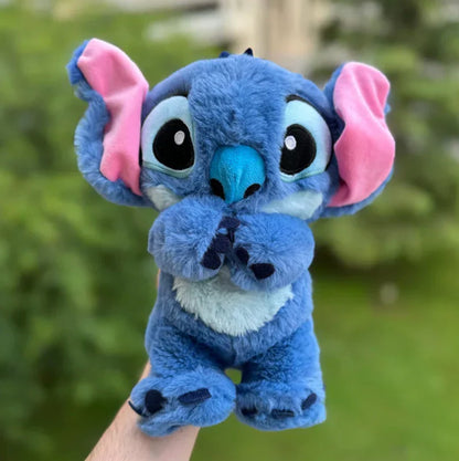 Kawaii Stitch Plush Doll med avslappende musikk og pustefunksjon
