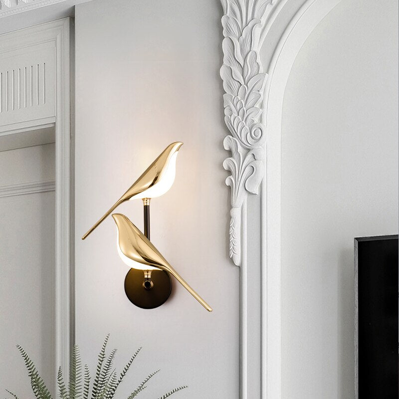 MrBird™ Magnetisk LED Lampe – Moderne Bordlampe & Vegglampe med Justerbar Lys | Energieffektiv og Elegant Belysning for Hjemmet
