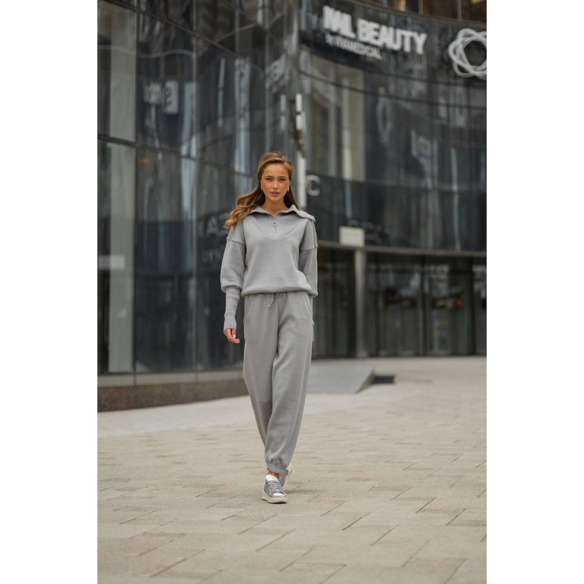 Tine™ - Strikket genserbuksesett for kvinner