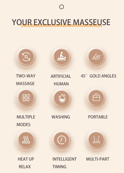 Smart nakke og skuldre massasje Shiatsu apparat