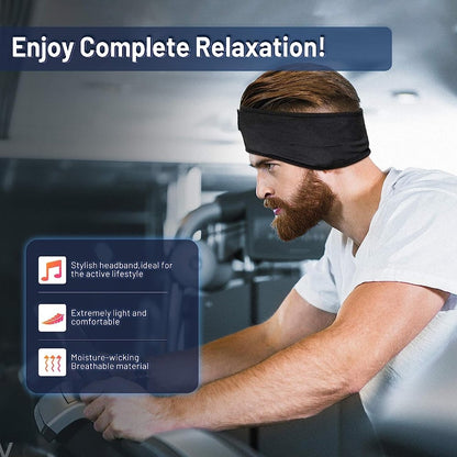 Trådløst Bluetooth-hodebånd og sove hodetelefoner Bluetooth-pannebånd Headband