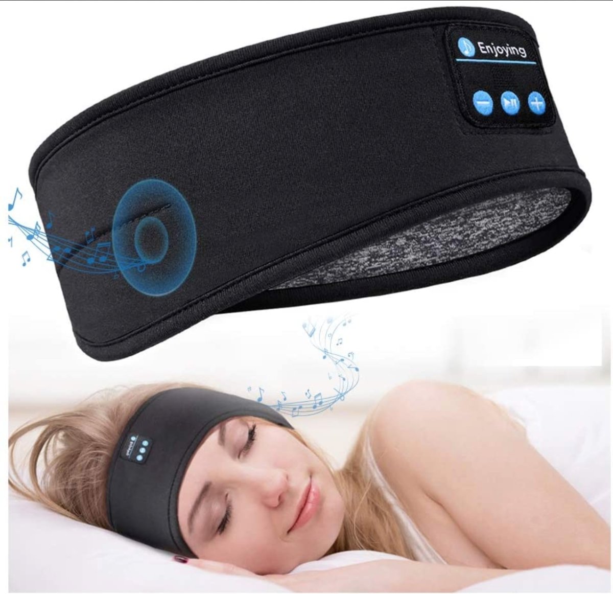 Trådløst Bluetooth-hodebånd og sove hodetelefoner Bluetooth-pannebånd Headband
